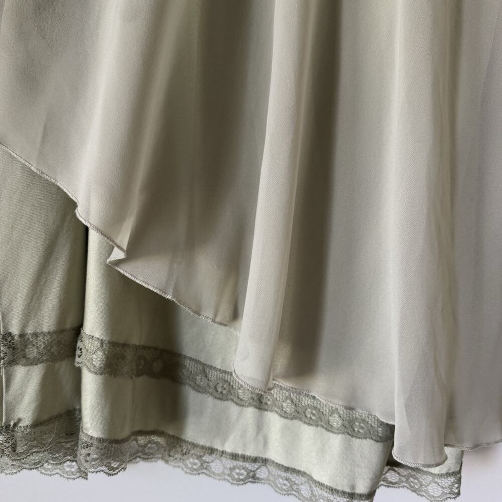 NEW WITH TAGS Diesel O Leilani Y2K Skirt Medium Belted Satin Asymmetrical Nude - Picture 7 of 12